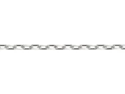 Rhodium Plated 1.7mm Paperclip Chain 18