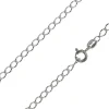 Rhodium Plated 3.0mm Rhombus Curb Chain 18"/45cm Unhallmarked