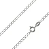 Rhodium Plated 2.4mm Rhombus Curb Chain 18"/45cm Unhallmarked