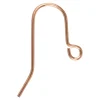 Rose Gold Plated Plain Earring Hook Wire Pack of 6