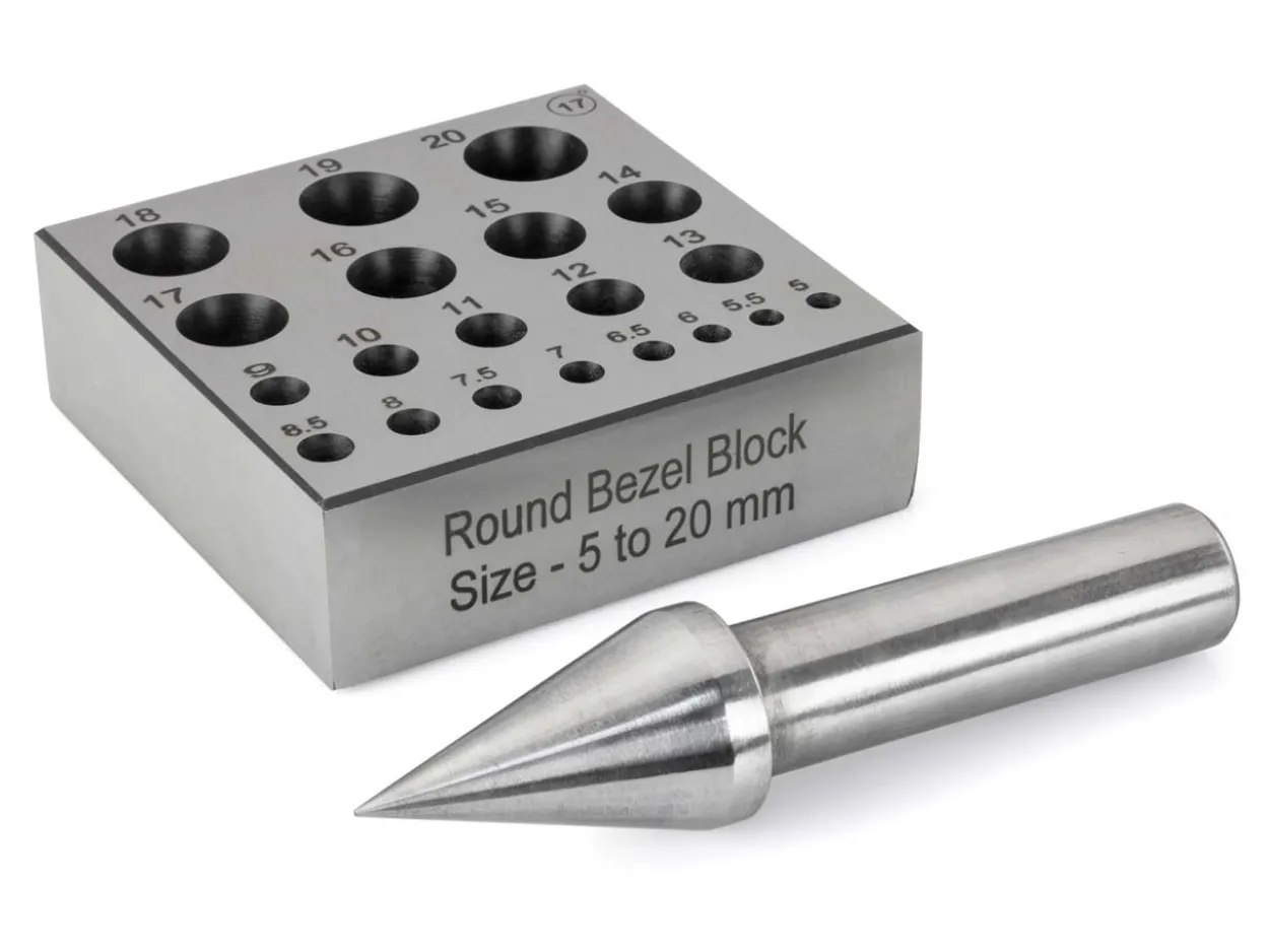 Round Bezel Block 5.0mm To 20.0mm 17°