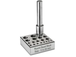 Round Bezel Block 5.0mm To 20.0mm Holes 28°