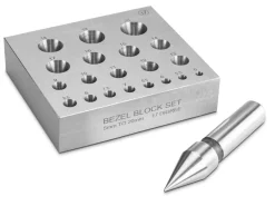 Round Bezel/collet Forming Block With 20 Holes And 17 Degree Angle Punch Included