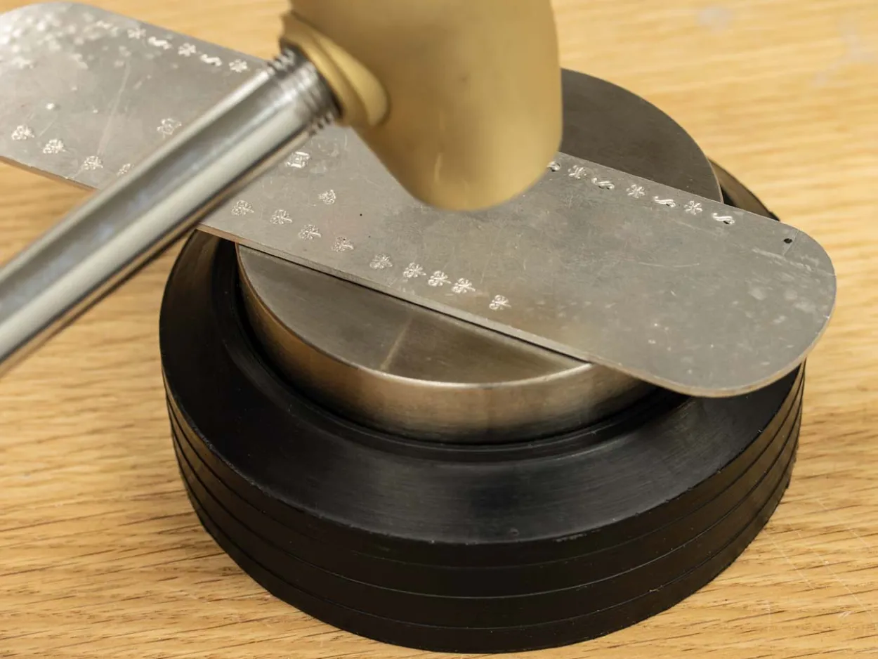 Round Steel And Nylon Bench Anvil Block