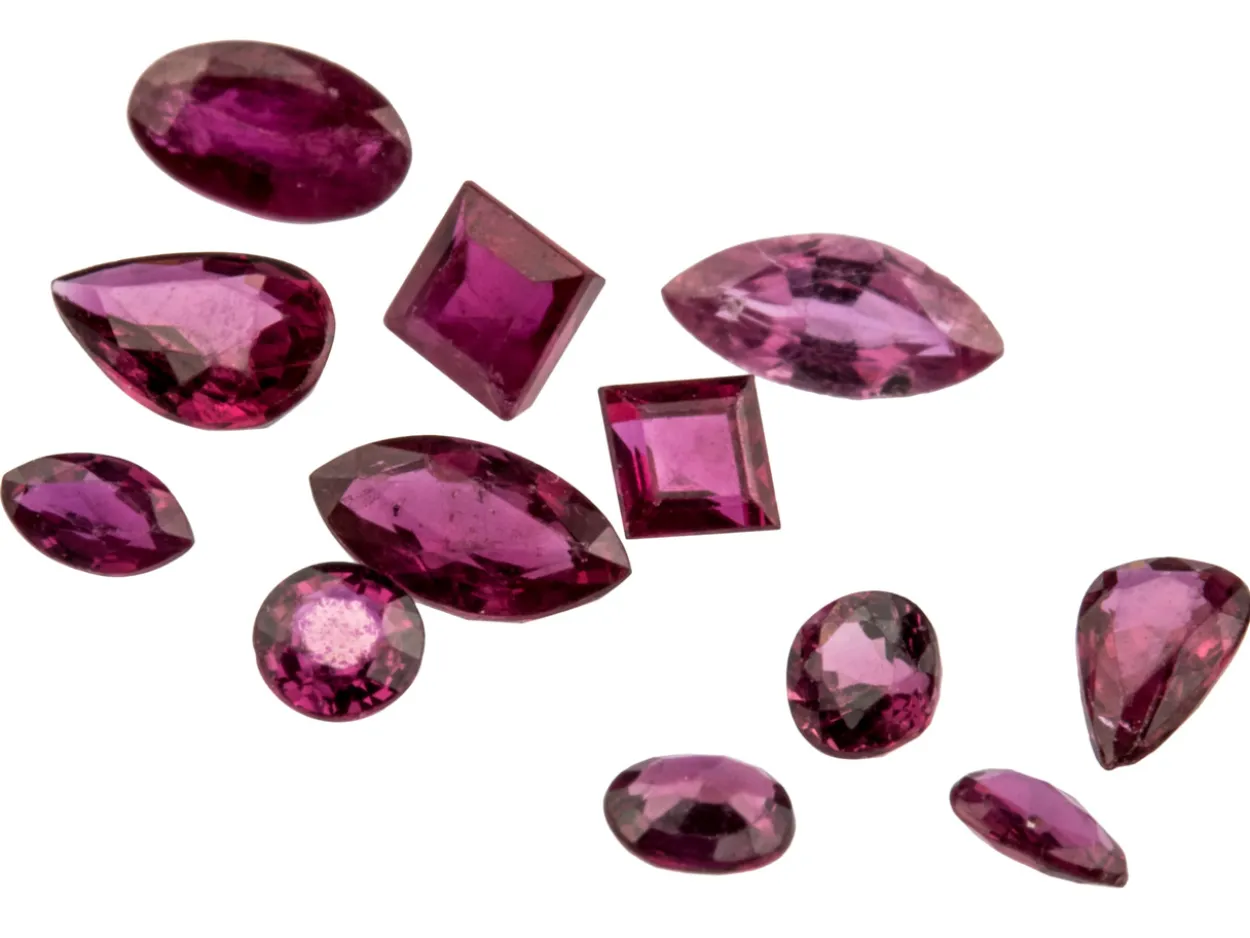 Ruby, Mixed Shapes, Pack of 12