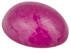 Ruby, Oval Cabochon, 6x4mm