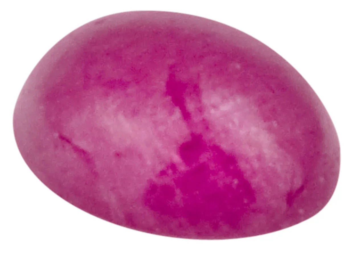 Ruby, Oval Cabochon, 5x4mm
