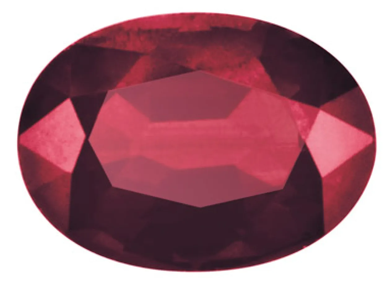 Ruby, Oval, 5x4mm