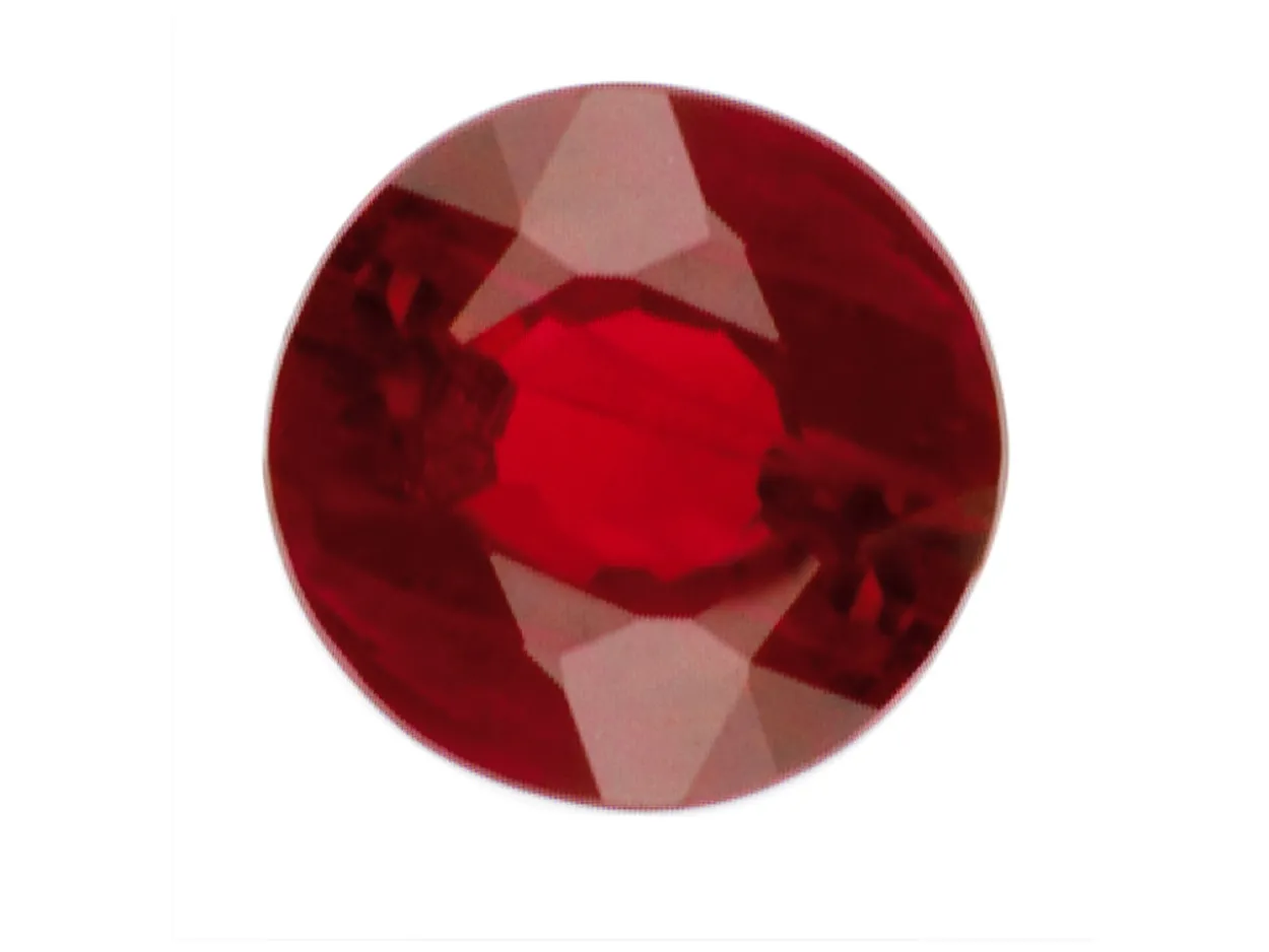 Ruby, Round, 2mm