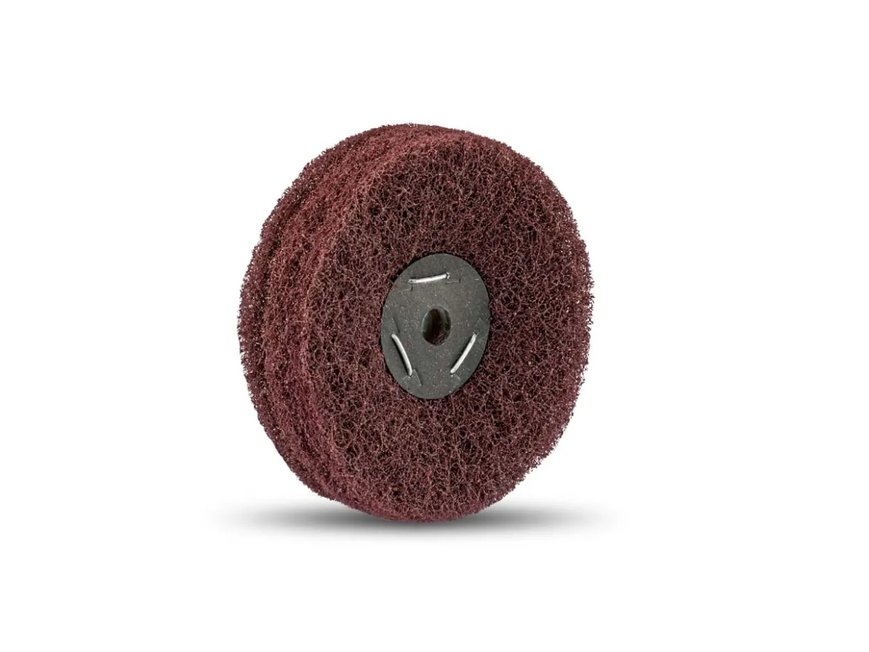Satin Finish Wheel 102mm/4" With 3 Layers, Medium