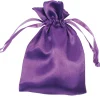 Satin Pouch Purple 10cm X 13.9cm Pack of 6