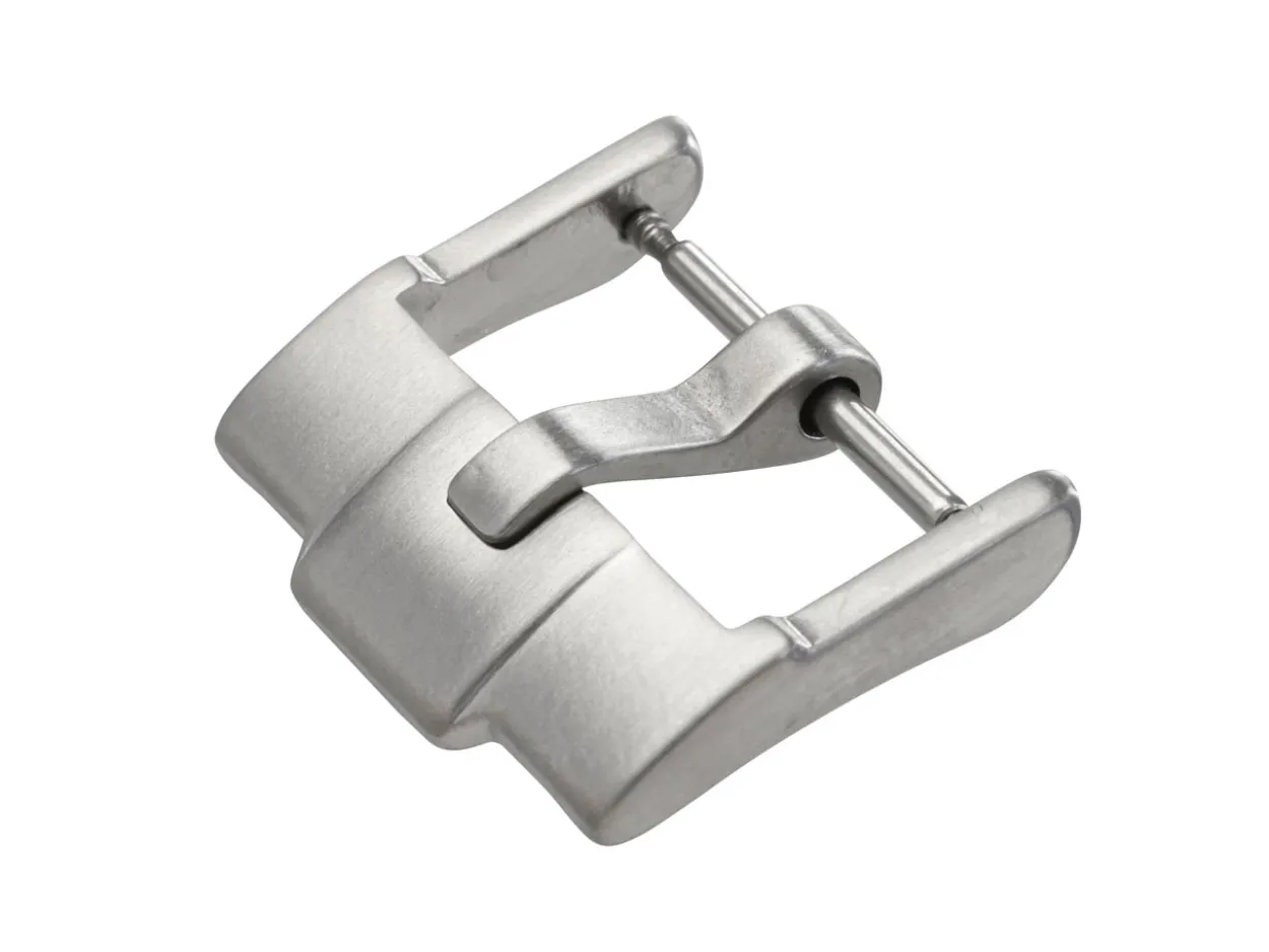 Silver Brushed Buckle 18mm