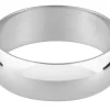 Silver D Shape Wedding Ring 5.0mm, Size S, 5.6g Heavyweight, Hallmarked, Wall Thickness 1.88mm, 100% Recycled Silver
