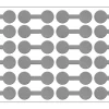 Silver Dumbbell Jewellery Labels Pack of 144 12mm X 35mm