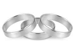 Silver Flat Wedding Ring 6.0mm, Size R, 6.5g Heavyweight, Hallmarked, Wall Thickness 1.59mm, 100% Recycled Silver