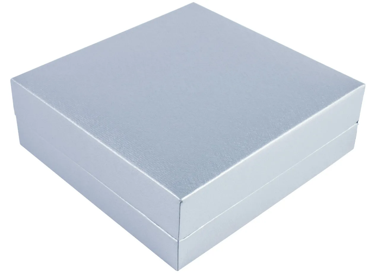 Silver Leatherette Pendant Box