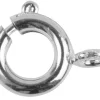 Silver Plated Bolt Rings 6mm Pack of 10