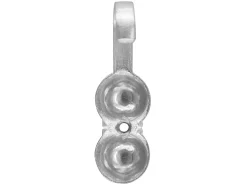 Silver Plated Calottes Pack of 100