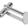 Silver Plated Cufflink With 9mm Flat Pad Pack of 6
