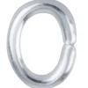 Silver Plated Jump Ring Oval 6mm Pack of 100
