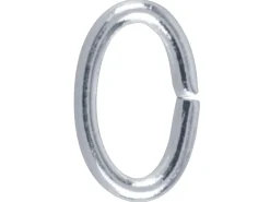 Silver Plated Jump Ring Oval 9.4mm Pack of 100