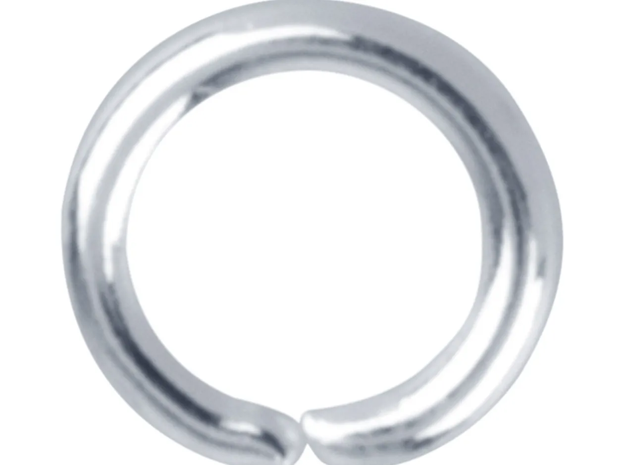 Silver Plated Jump Ring Round 4.5mm Pack of 100
