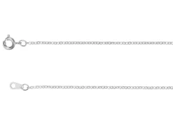 Silver Plated 1.6mm Oval Trace Chain 18"/45cm Unhallmarked