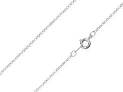 Silver Plated 1.6mm Oval Trace Chain 16"/40cm Unhallmarked