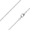 Silver Plated 1.8mm Prince Of Wales Rope Chain 18"/45cm Unhallmarked