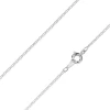 Silver Plated 1.2mm Round Curb Chain 16"/40cm Unhallmarked