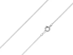 Silver Plated 1.2mm Round Curb Chain 16"/40cm Unhallmarked