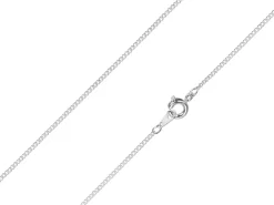 Silver Plated 1.2mm Round Curb Chain 18"/45cm Unhallmarked