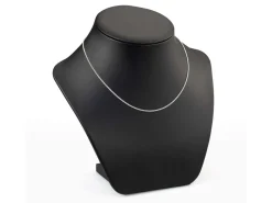 Silver Plated 1.2mm Round Curb Chain 18