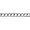 Silver Plated 4.4mm Round Curb Chain Loose 1 Metre Length Unhallmarked
