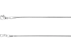 Silver Plated 1.1mm Round Snake Chain 18"/45cm Unhallmarked