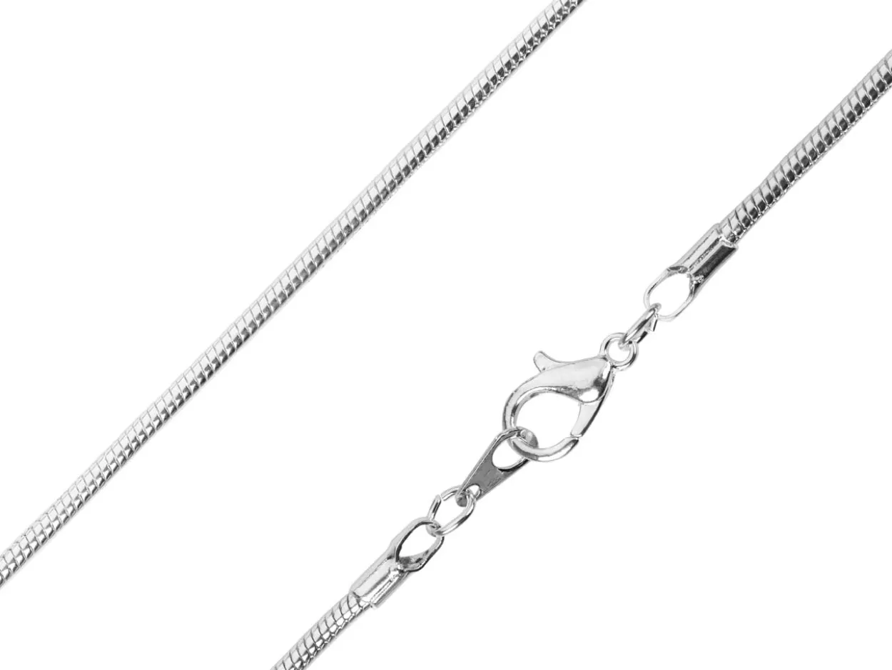 Silver Plated 1.9mm Round Snake Chain 18"/45cm Unhallmarked