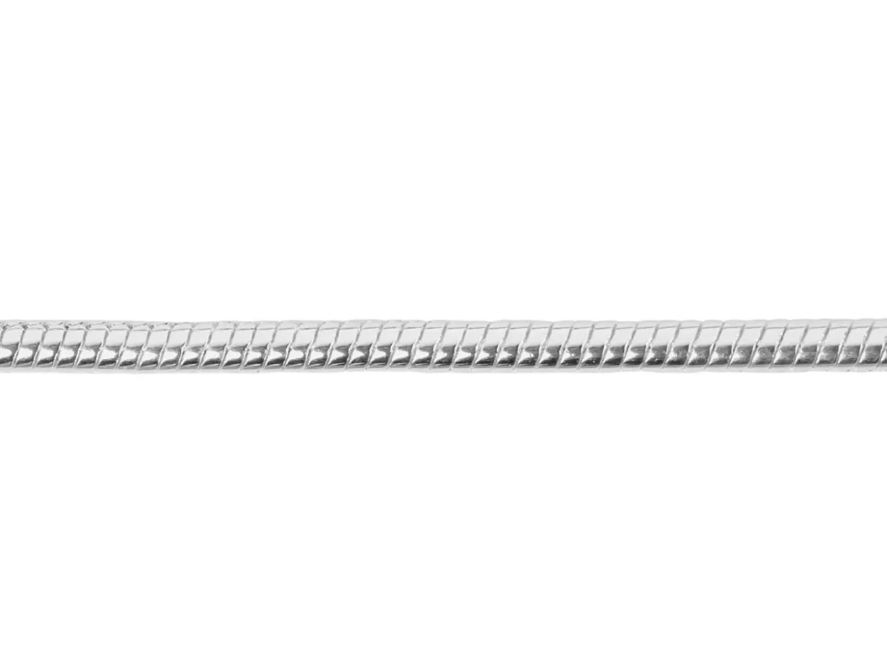 Silver Plated 1.9mm Round Snake Chain 18"/45cm Unhallmarked