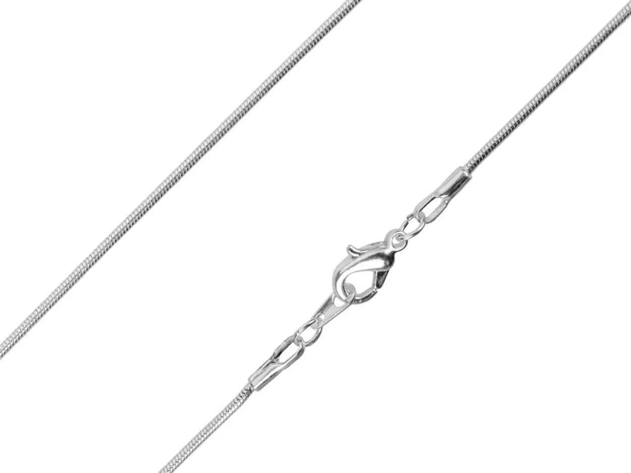 Silver Plated 1.1mm Round Snake Chain 16"/40cm Unhallmarked