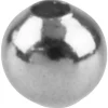 Silver Plated Plain Round 2.5mm 2 Hole Beads Pack of 50