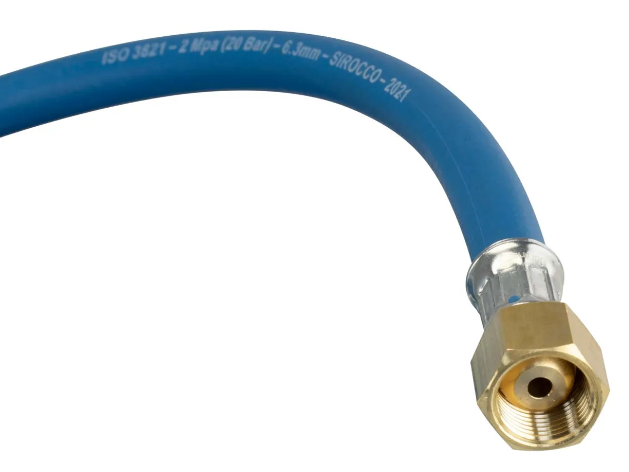 Sirocco Oxygen Hose 6.35mm/¼" With Fitted Check Valves
