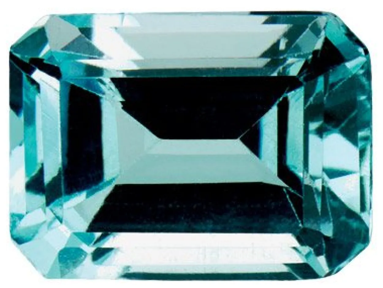 Sky Blue Topaz, Octagon, 8x6mm, Treated