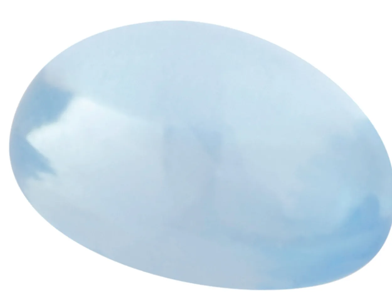 Sky Blue Topaz, Oval Cabochon 8x6mm, Treated