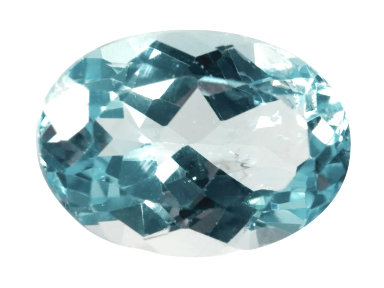 Sky Blue Topaz, Oval, 14x10mm, Treated