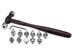 Small 11 Piece Interchangeable Head Precision Hammer Set