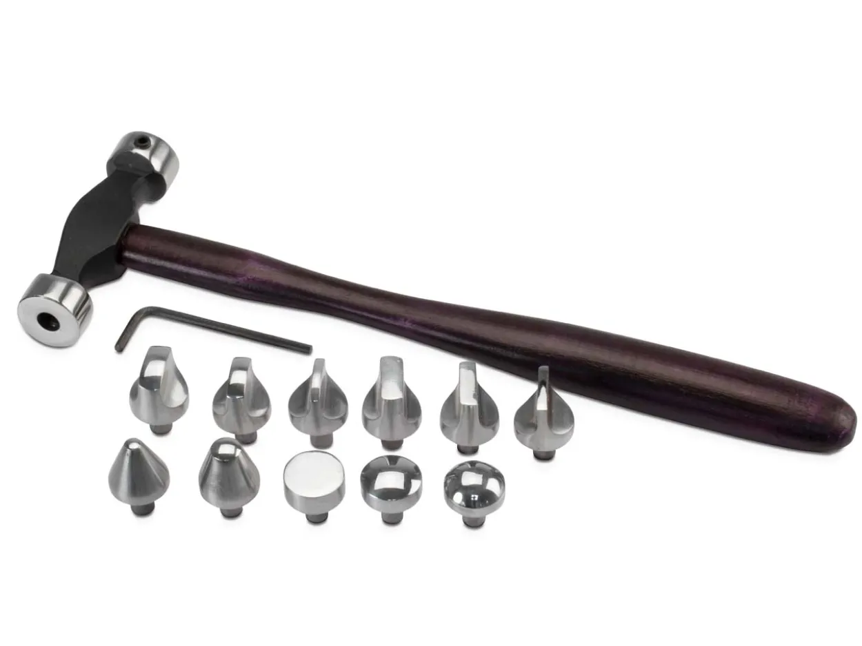 Small 11 Piece Interchangeable Head Precision Hammer Set