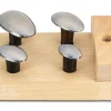 Spoon Stakes Set Of 4 With Wooden Stand