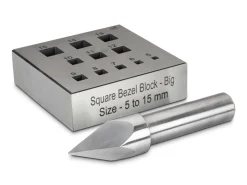 Square Bezel Block 5.0mm To 15.0mm Holes 17°