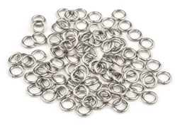 Stainless Steel Jump Ring Round Pack of 100 5.00mm Gauge 0.95mm