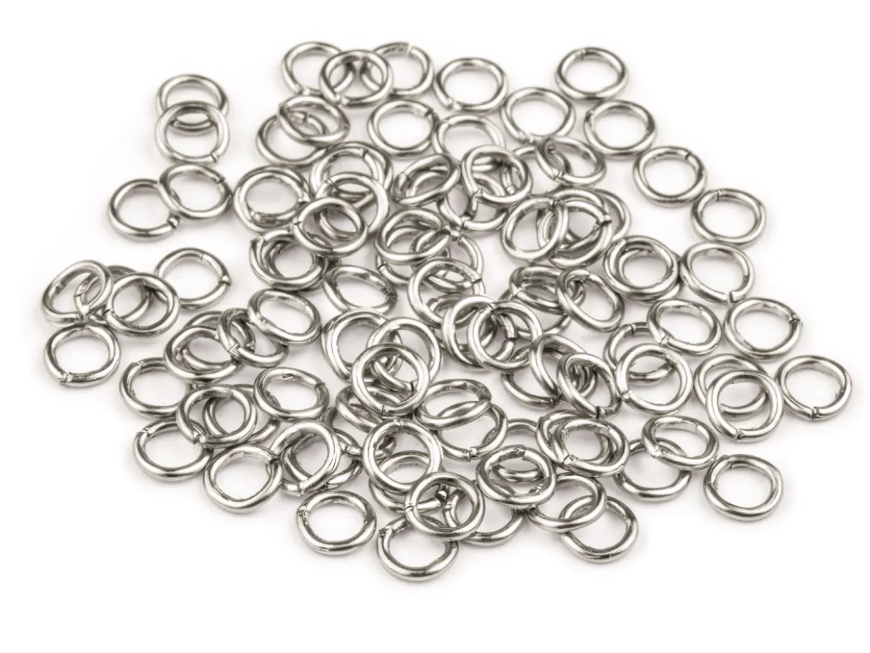 Stainless Steel Jump Ring Round Pack of 100 5.00mm Gauge 0.95mm