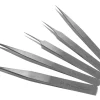 Stainless Steel Set Of 5 Antimagnetic Tweezers Ss/aa/3/4/5